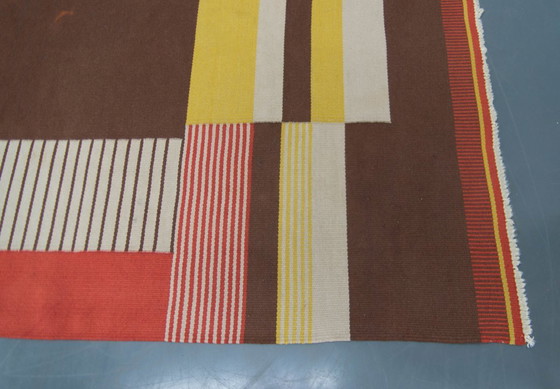 Image 1 of Rare Geometric Carpet by Antonin Kybal, 1948