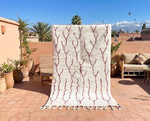Alfombra tradicional marroquí – Hecha a mano en las montañas del Atlas 260cmx160cm – vloerkleden en tapijten, Wool