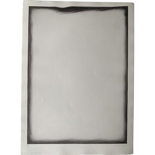 Radierung auf altem Papier margenes 6 von Erwin Bechtold, 1977
