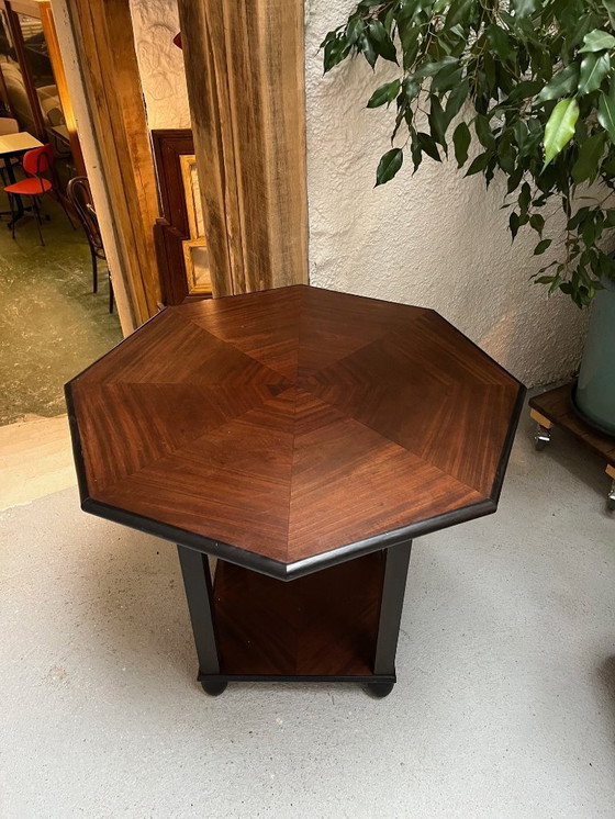Image 1 of Mesa auxiliar hexagonal Art Déco
