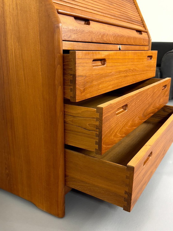 Scrittoio Segretario in Teak Design Danese Dyrlund con Tavolo Pieghevole – Scrivanie, Wood (photo 12 of 12)