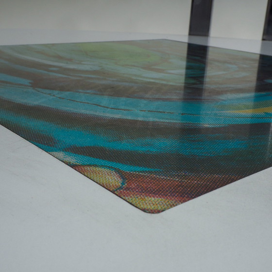 Image 1 of Tavolino rotondo in vetro e cromo dell'era spaziale