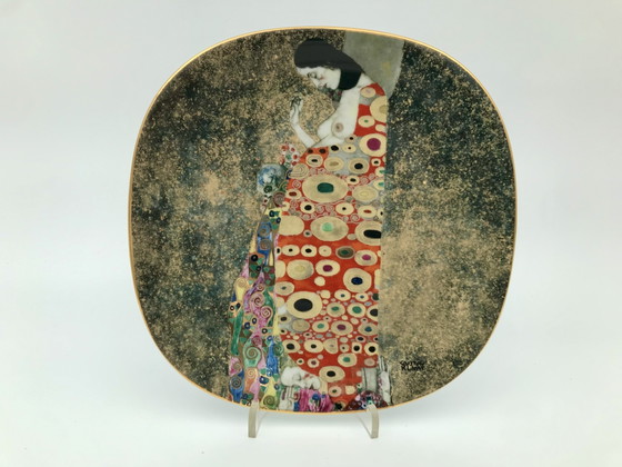 Image 1 of Set of 8 Gustav Klimt porcelain collectible plates, with certificates
