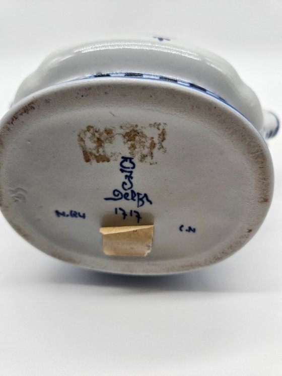 Royal Delft Plant pot 1969 – Hand-painted by M. de Wit (13 cm) – Ceramic (photo 7 of 9)