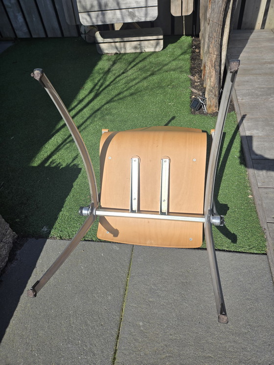 Image 1 of 6x Artifort Zeno stoelen blauw 