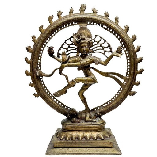 Lot 447 – Nataraja en Bronze – Sculptures Style Temple Indien