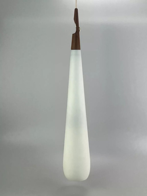 60s 70s teak plafondlamp hanglamp Uno & Östen Kristiansson luxe