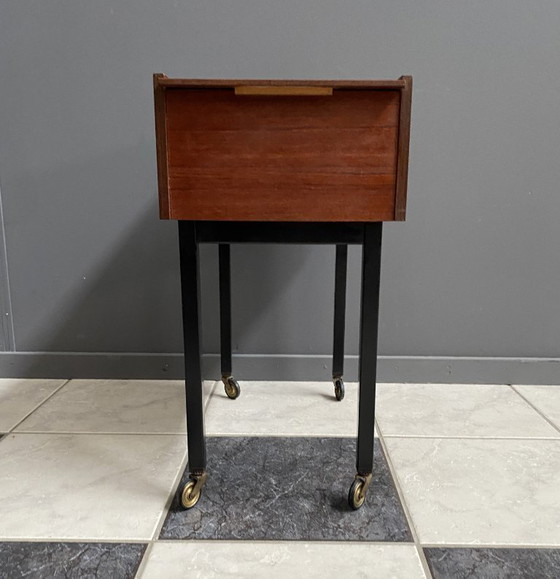 Image 1 of Teak Sewing Box by Opal 1970s
