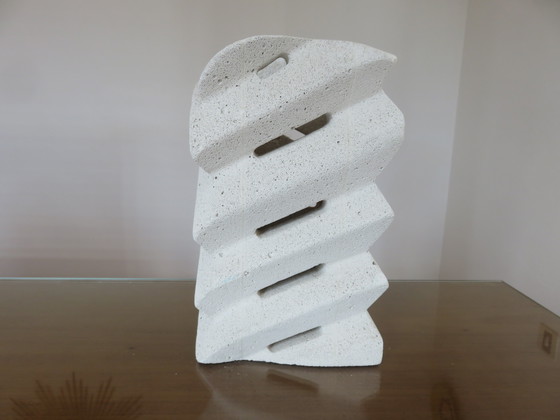 Image 1 of Grote stenen sculptuurlamp, 1970, Frankrijk