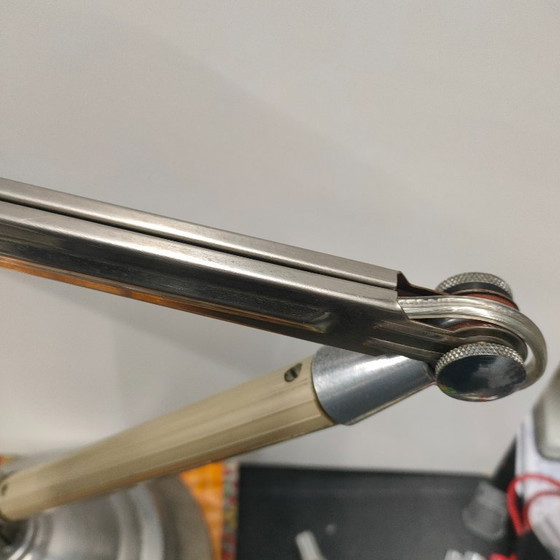 Image 1 of lampe à poser industrielle vintage 'Superchrome' (modifiée)