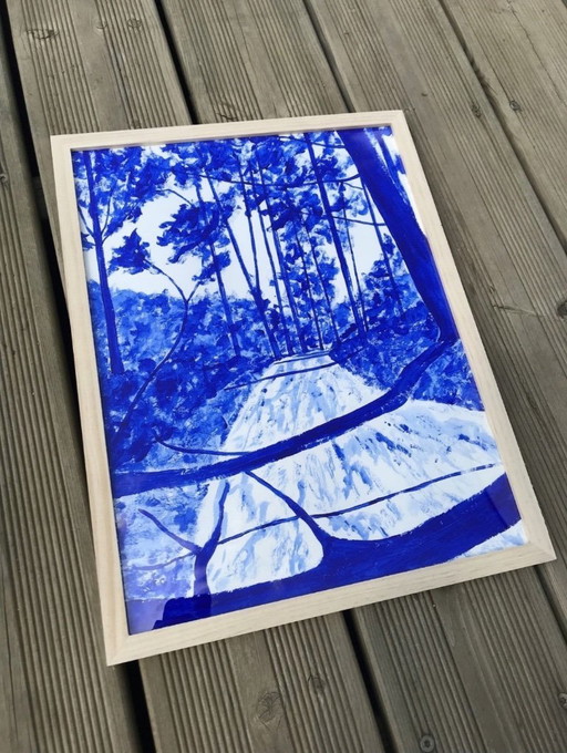 Acryl op papier Hahnemuhle 325g Formaat 40x30cm