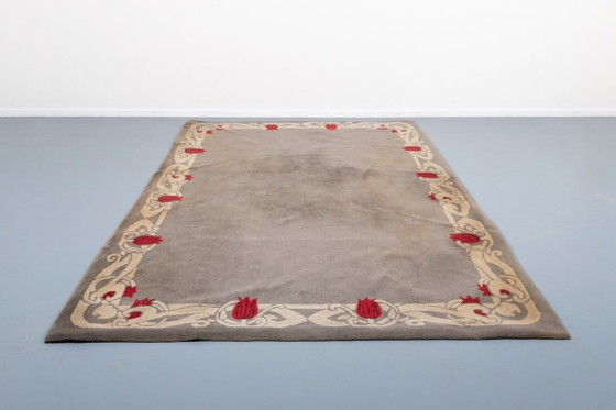 Image 1 of Vintage Limited Edition Italian rug ‘Tulipano’ from Voghi for Villa d’Este