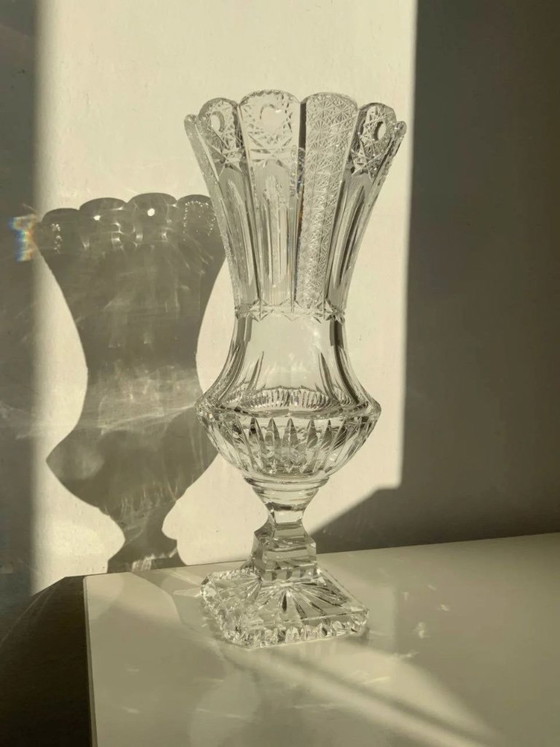 Image 1 of Rare Set of 3 Bohemian Crystal Objects – Historicism Period (ca. 1880-1890)