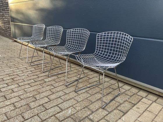 Image 1 of 4x original Knoll Bertoia Side Chairs Chrom im Top Zustand!