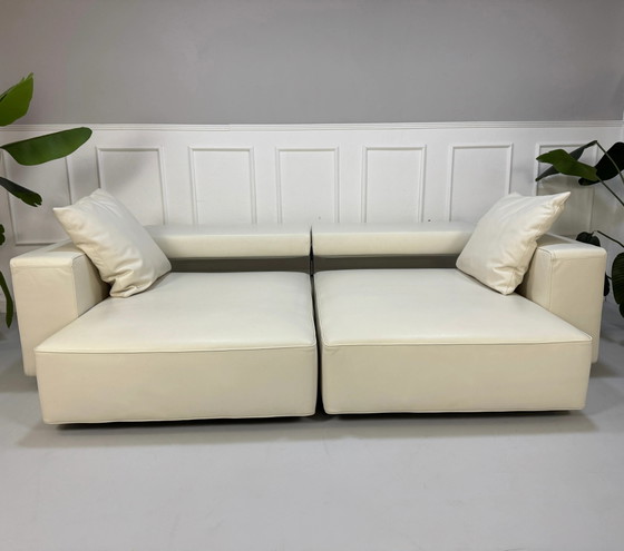 Image 1 of B&B Italia Andy Sofa Leder Weiß Luik