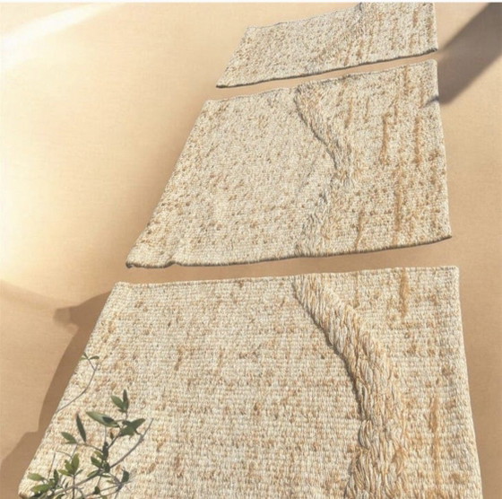 Image 1 of Vintage wool / rope triptych wall hanging