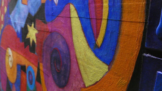 Image 1 of CLEMENS BRIELS - Obra maestra única "Tocado hasta la médula" (130 x 100 cm) - Firmada + Certificado