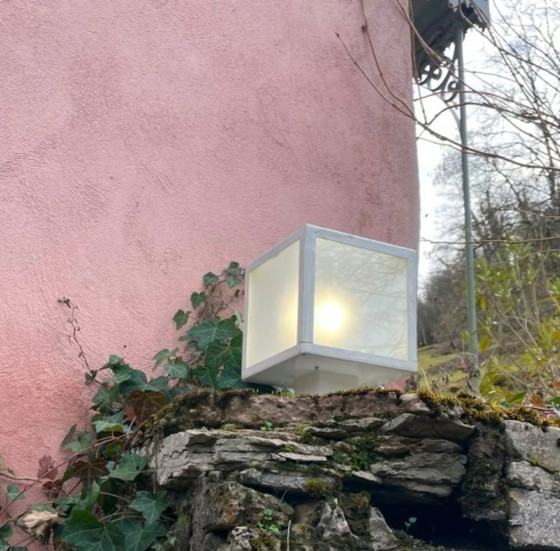 Tebong Paris outdoor bollard light – cubic model, circa 1990 – Table lamps, Iron (photo 5 of 9)