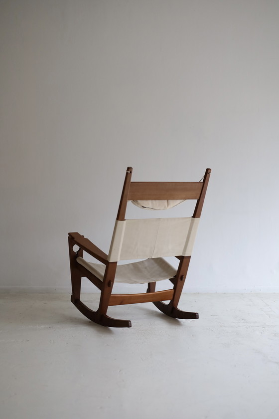 Image 1 of Fauteuil à bascule à trou de serrure GE-673, Hans J. Wegner