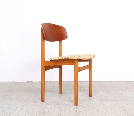 Børge Mogensen Model 122 Eetkamerstoelen, Søborg Møbelfabrik, 1952 – Textile, Wood (photo 4 of 13)