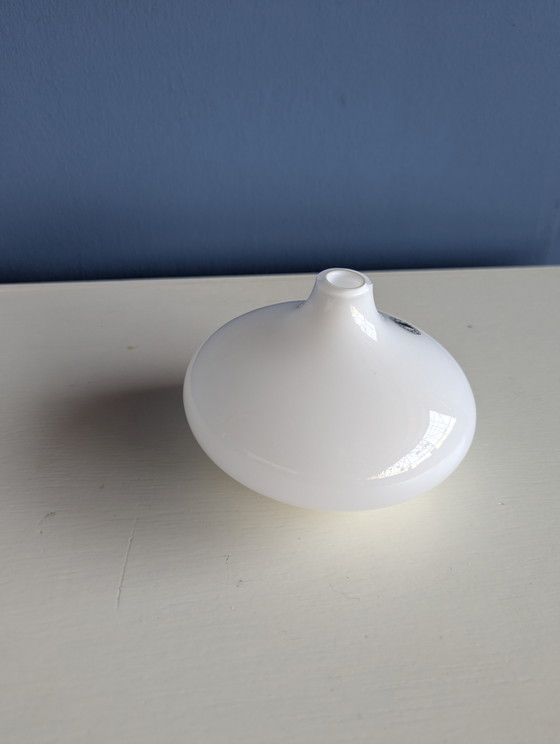 Image 1 of Vintage IKEA white glass vase - Salong series