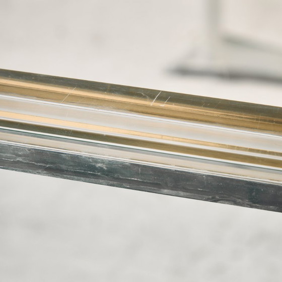 MK10228 Brass And Plexiglass Console Table By Fabian – Metal (photo 17 of 17)