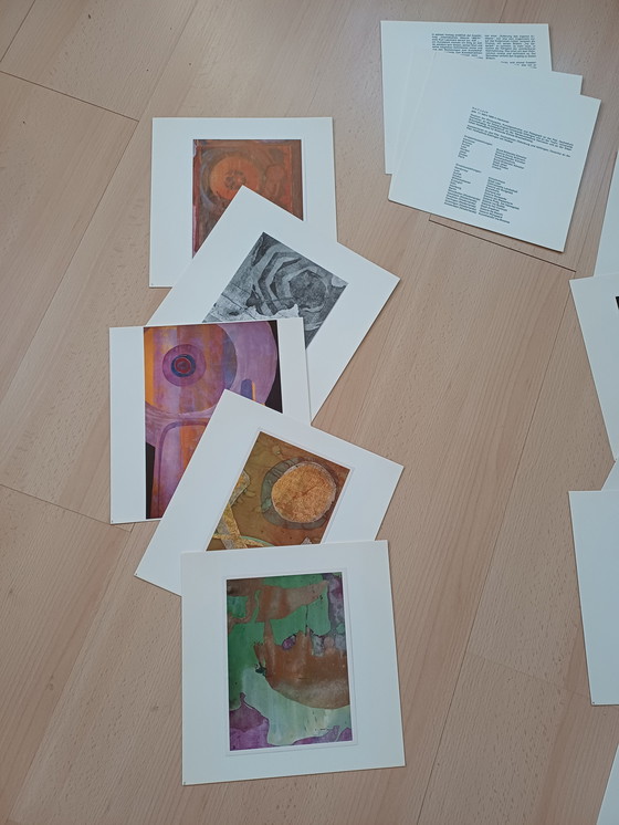 Image 1 of Rolf Loch Art Folder 27 images 1960-1971 oil paintings egg tempera screen prints