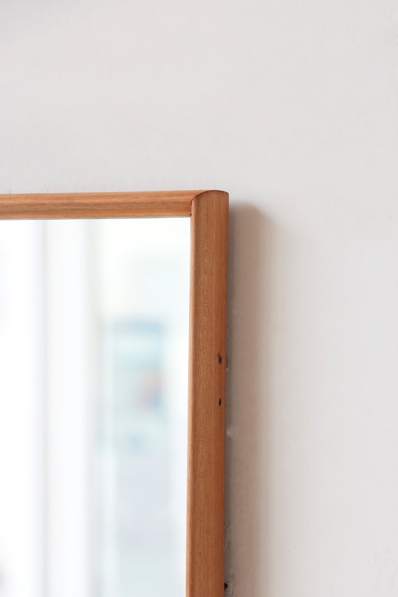 Image 1 of Rectangular Teak Mirror - Scandinavian Style - 28.03.25.08