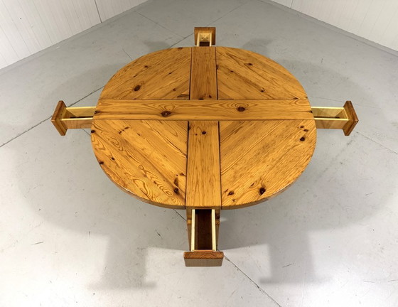 Image 1 of Karl Andersson & Söner Couchtisch aus Kiefernholz mit Schubladen, Schweden, 1970er Jahre