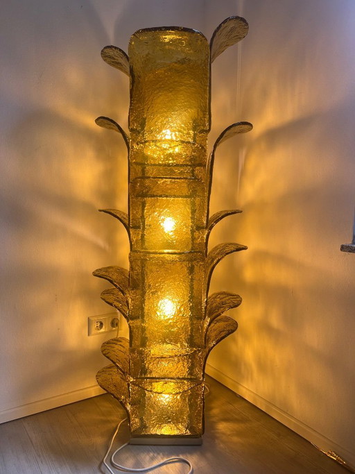 Lampadaire Cactus Carlo Nason – vloerlampen, Metal, Murano Glass