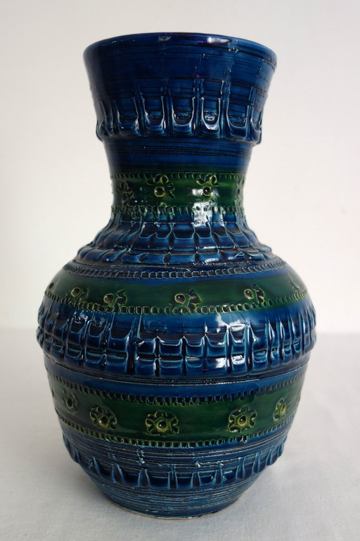 Aldo Londi Bitossi ceramic vase 60s