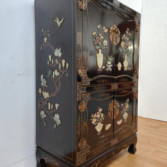 Meuble de mariage chinois vintage, vaisselier, buffet. Style Japandi chinois – Stone (photo 7 of 13)