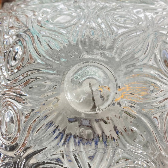 Piccola applique/lampada da soffitto quadrata in vetro stampato vintage anni '70-'80 – Plafoniere, Glass (photo 6 of 9)