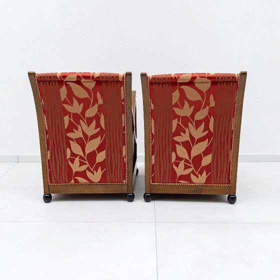 Image 1 of Pair of Italian Art Deco Armchairs Attributed to Maurizio Tempestini, 1940s