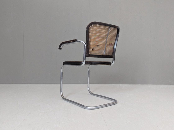 Image 1 of Bauhaus Tubular Steel Armchair K 17 by Robert Slezák, 1930s