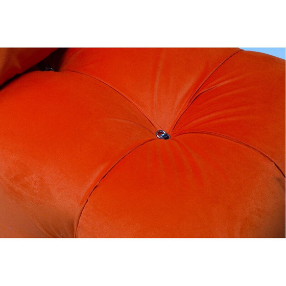 Image 1 of Vintage sectional sofa Camaleonda in bright orange  1970s