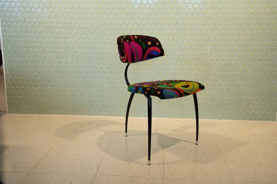 Lande Tripode contro Josef Frank Teheran – Sedie da pranzo, Metal, Textile (photo 6 of 9)