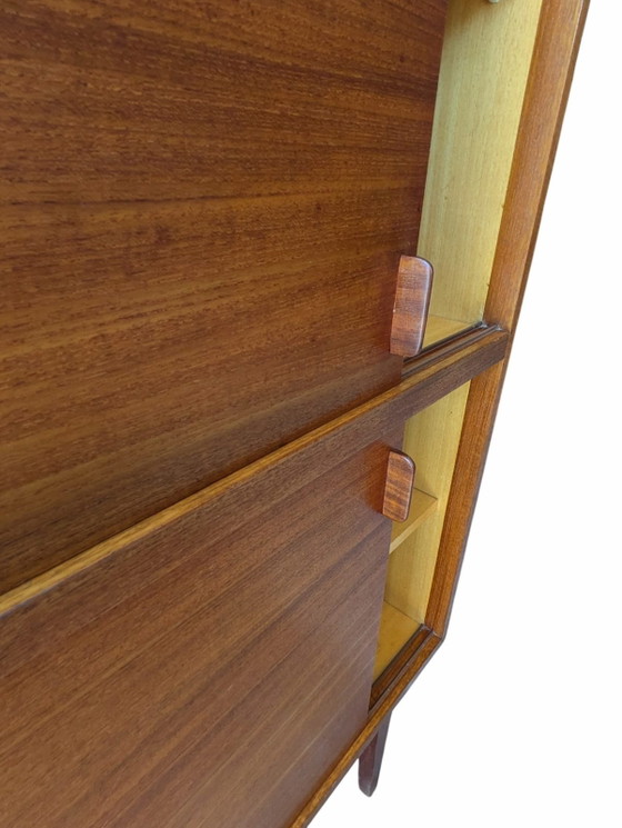Image 1 of Vintage teakhouten highboard, jaren '60-'70