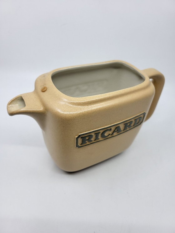 Image 1 of Vintage French Ceramic Ricard Pitcher
