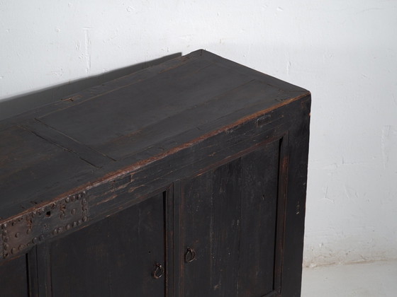 Buffet bas ancien peint en bois d'orme – Chine, circa 1900 (photo 15 of 40)