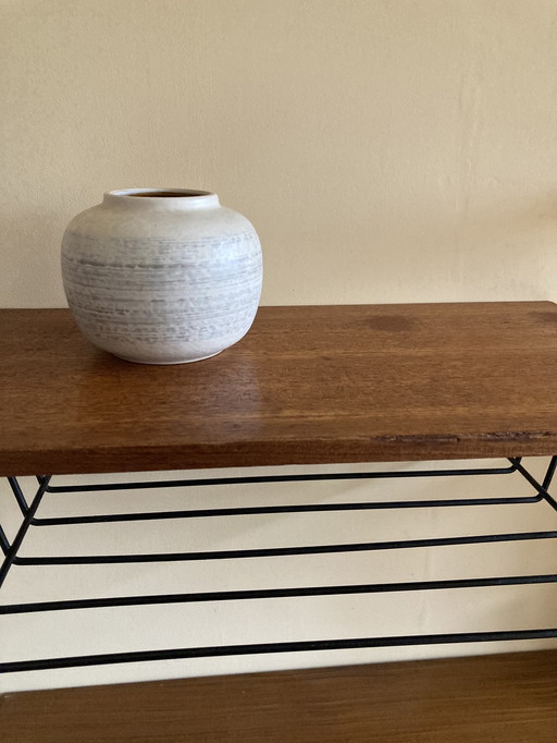 Estantería de pared de teca vintage