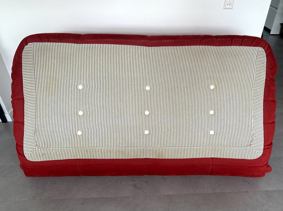 Lignet Roset Togo 3-Zits Goya Rood – Ligne Roset, Banken, Textile (photo 6 of 7)