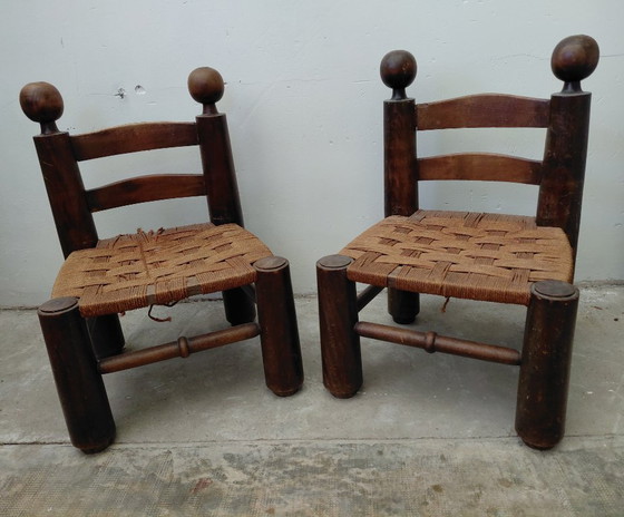 Image 1 of Pair of chairs, Charles Dubouyt