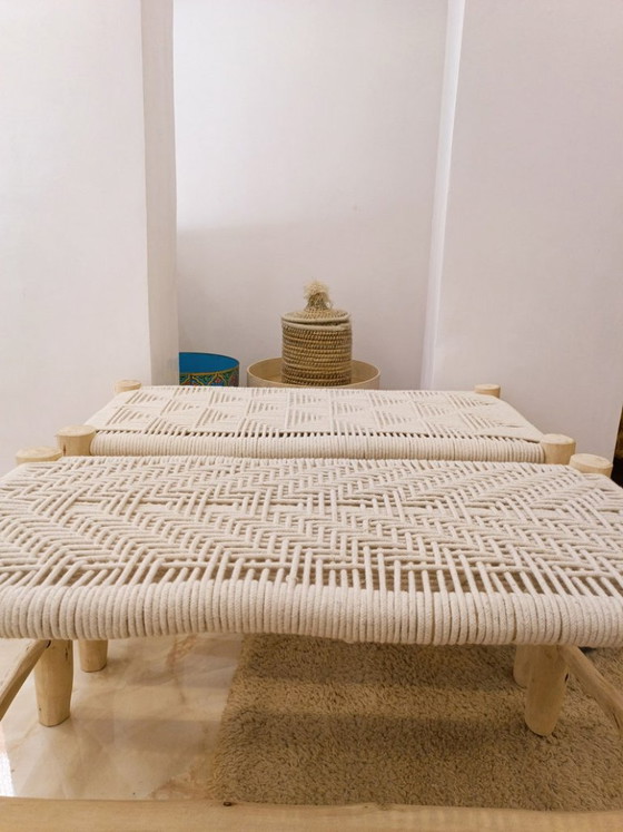 Marokkaanse bank – Bankjes, Cotton, Wood (photo 4 of 5)