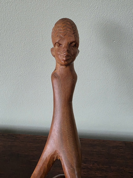 Image 1 of Sculpture en bois africaine vintage
