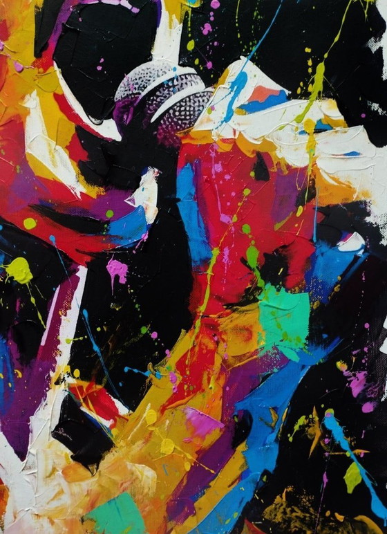 Image 1 of Alberto RICARDO - Freddie Mercury (original) - Artist canvas