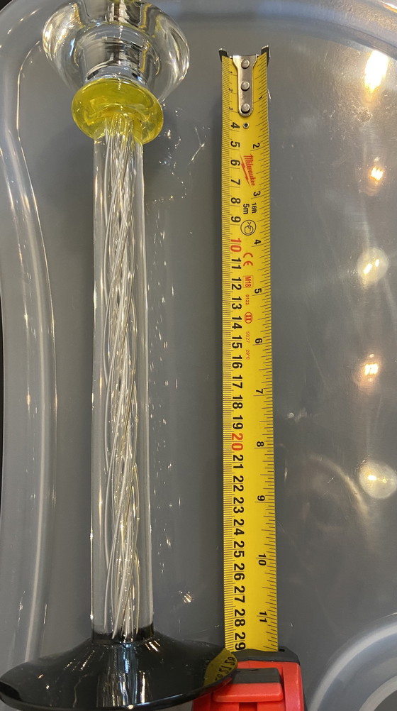 Image 1 of Candeliere in cristallo firmato a mano da A. Wahlstrom, Kosta Boda – 29 cm