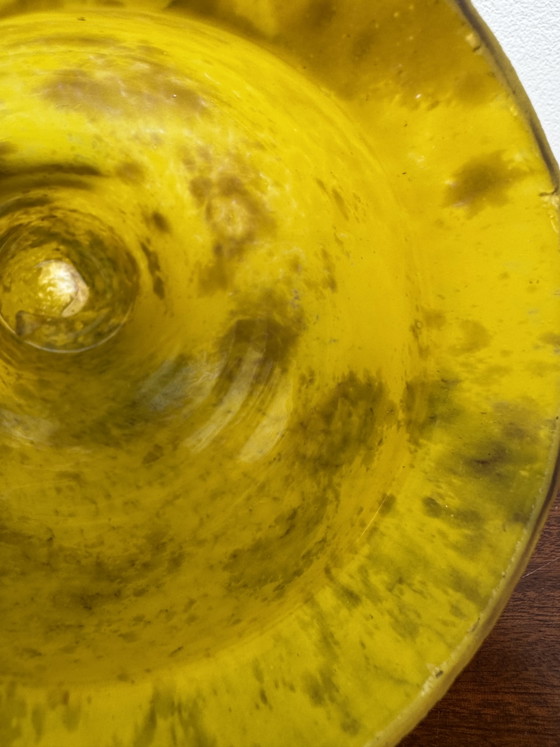 Grande vaso giallo marmorizzato Art Déco – Vasi, Vetro (photo 14 of 15)