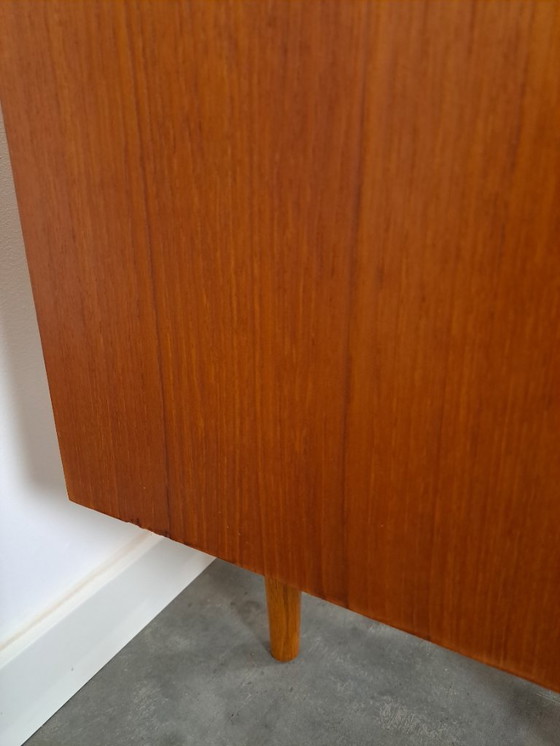 Image 1 of Mid Century Deens teak hoog dressoir