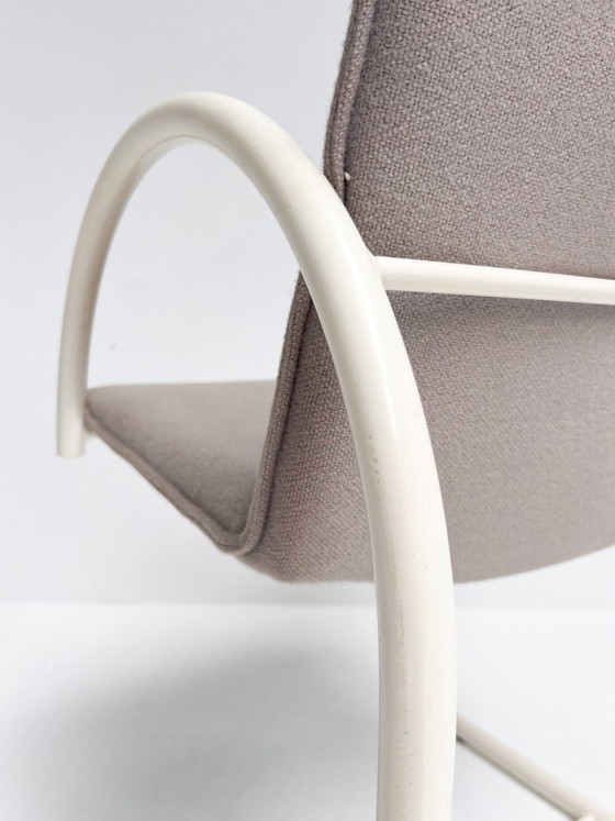 Set Van 4 Cirkel Stoelen Van Boonzaaijer Voor Metaform, 1980's – Eetkamerstoelen, Textile (photo 10 of 13)